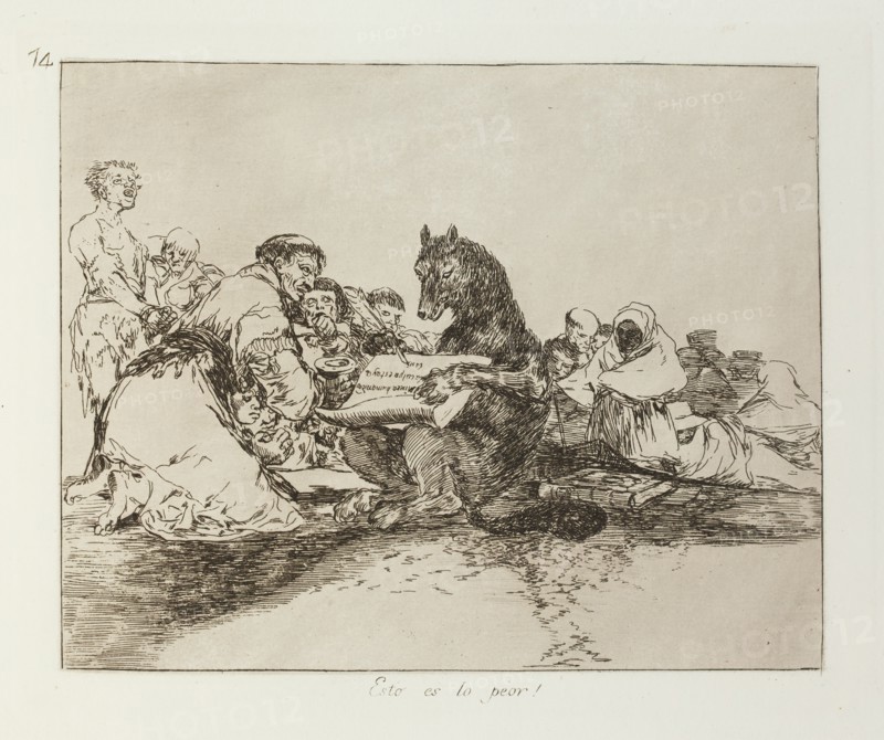 Esto es lo peor!; Los Desastres de la Guerra, Madrid 1863. Creator: Francisco Goya.