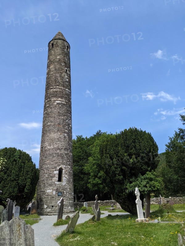 Round Tower, Glendalough, Wicklow, Ireland, June 2026. Creator: Amanda Waite.