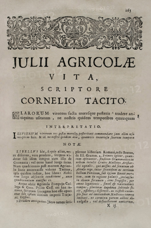 Tacitus, (Publius Cornelius Tacitus), (c 56-c120), Roman historian and politician, 1687. Creators: Unknown, Cornelius Tacitus.