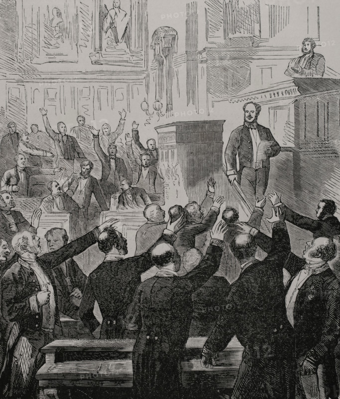 Franco-Prussian War (1870-1871): War declaration. Session of the French Senate of 15 July 1870. Creator: Unknown.