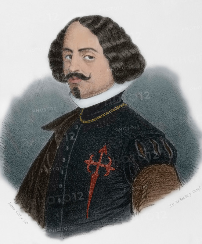 Diego Velázquez, (Diego Rodríguez de Silva y Velázquez), (1599-1660), Spanish Baroque painter, 1867. Creator: Eusebio de Letre.