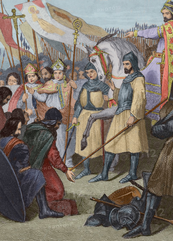 Mauregatus of Asturias, the Usurper (?-788), King of Asturias from 783 to 788, 1853.  Creator: Antonio Roca Sallent.