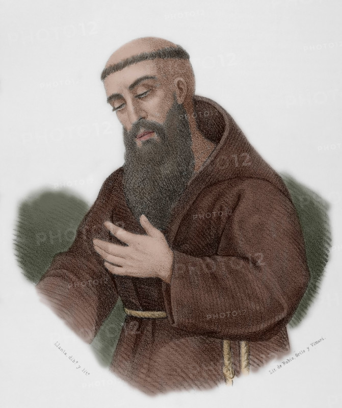 Blessed Diego José de Cádiz, (José Francisco López-Caamaño y Garcia) (1743-1801).  Creator: Santiago Llanta.