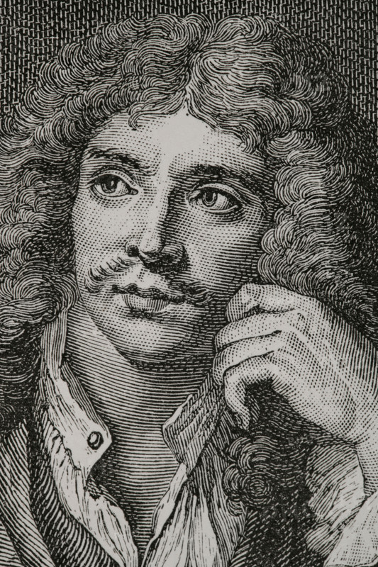Molière, (Jean-Baptiste Poquelin) (1622-1673), French playwright, actor, and poet, Detail, 1882.  Creator: Jules Jean Marie Joseph Huyot.