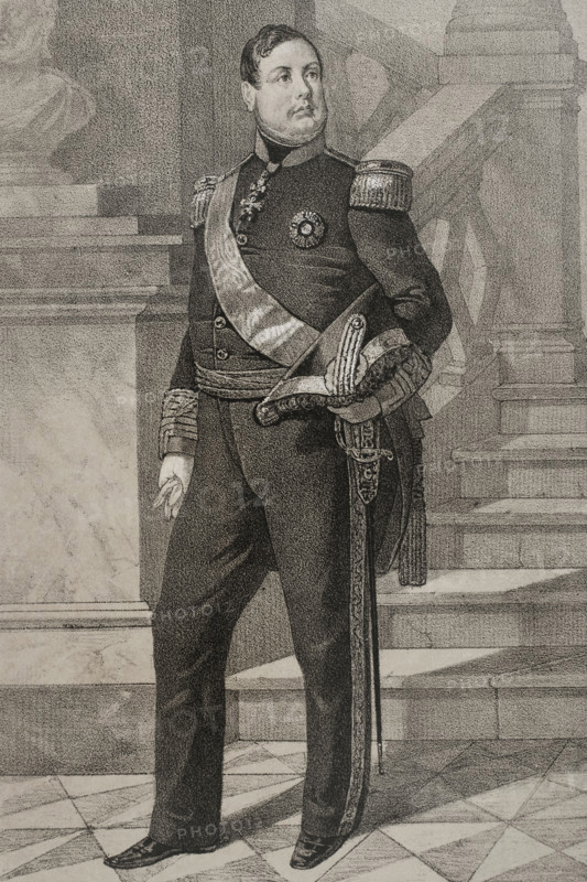 Ferdinand II of the Two Sicilies, (1810-1859), King of the Two Sicilies (1830-1859), 1854. Creator: Julio Donón.