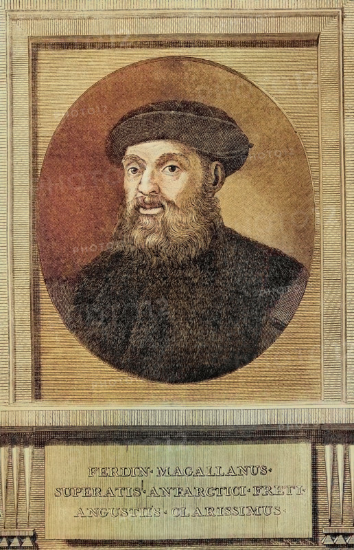 Ferdinand Magellan, (1480-1521), explorer of Portuguese origin, 1788. Creator: Unknown.