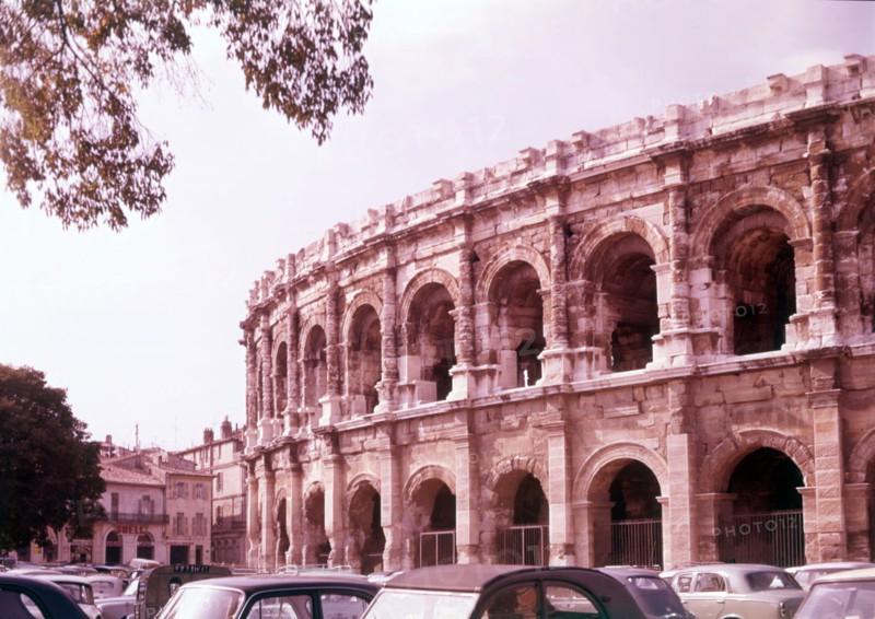 Roman theatre, Nimes, France, c1955.  Creator: Arthur Charles Kirby Ware.
