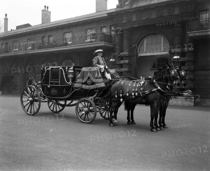 Coach, Royal Mews London, 1953.  Creator: Arthur Charles Kirby Ware.