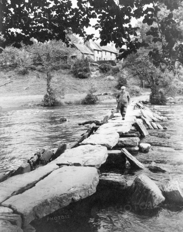 Tarr Steps, near Dulverton, Exmoor, Somerset, c1955. Creator: Arthur Charles Kirby Ware.