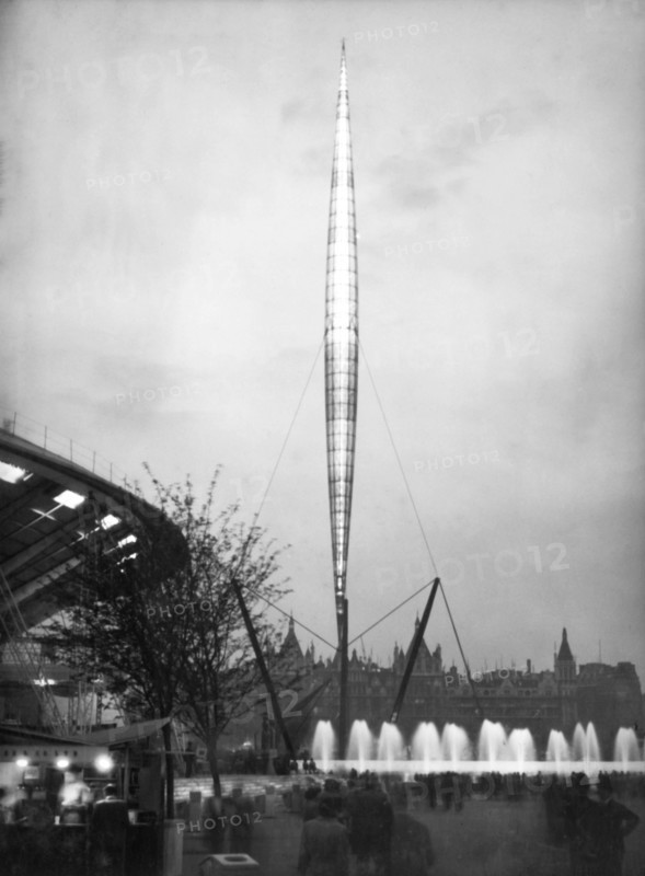 The Skylon, Festival of Britain, London, c1955. Creator: Arthur Charles Kirby Ware.