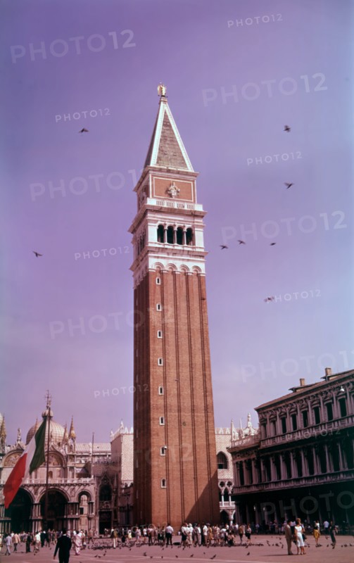 The Campanile, St Mark's Square, Venice, Italy, c1955.  Creator: Arthur Charles Kirby Ware.