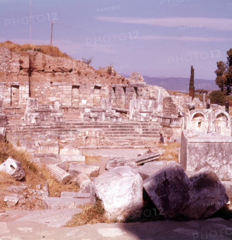The Library of Celsus, Ephesus, Turkey, c1955.  Creator: Arthur Charles Kirby Ware.