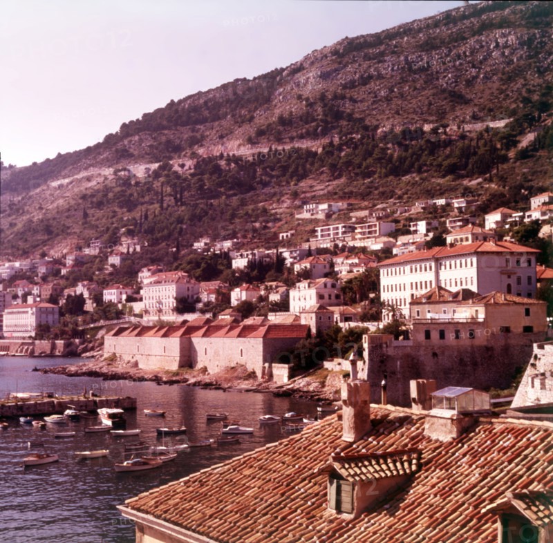 The harbour, Dubrovnik, Yugoslavia, c1955. Creator: Arthur Charles Kirby Ware.