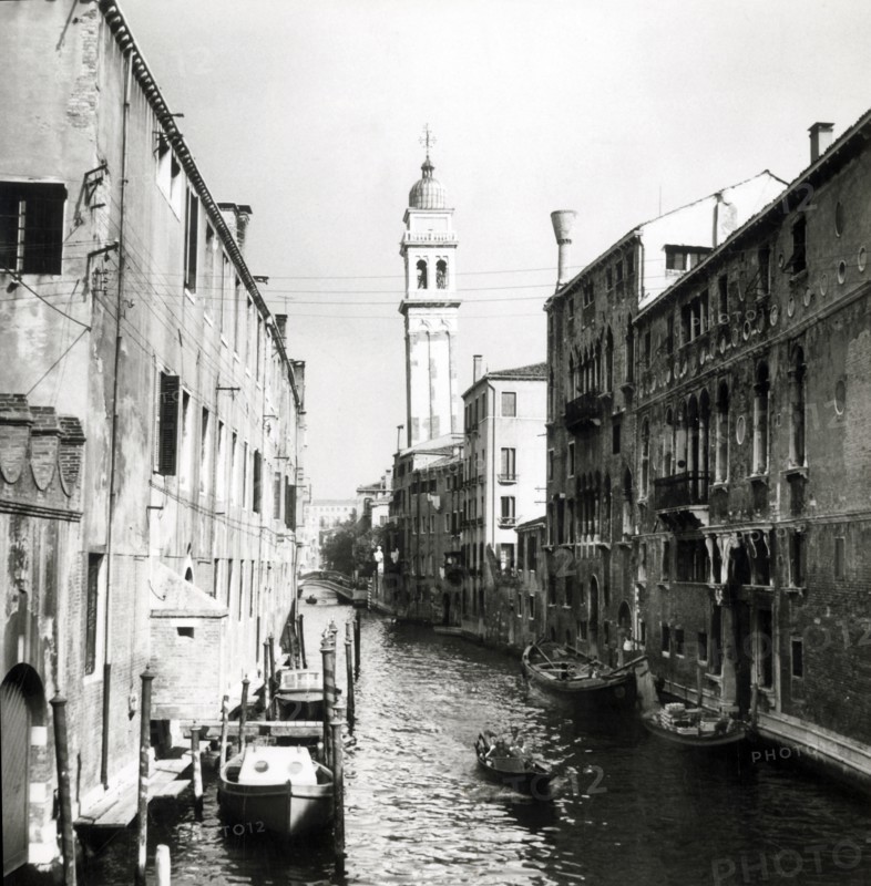The Leaning Tower of the Church of San Zaccaria, Venice, Italy, c1955.  Creator: Arthur Charles Kirby Ware.