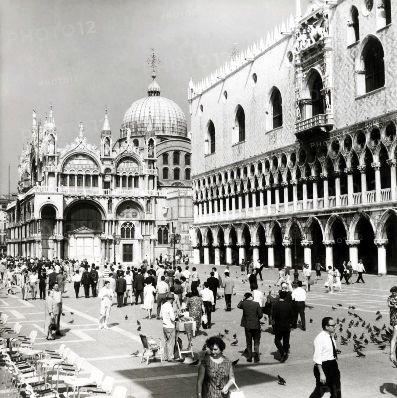St Mark's Basilica and the Doge's Palace, Venice, Italy, c1955.  Creator: Arthur Charles Kirby Ware.