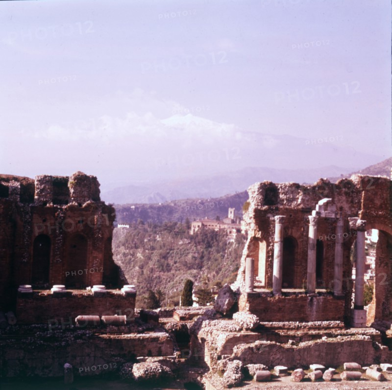 The Greek-Roman Theatre, Taormina, Sicily, c1955. Creator: Arthur Charles Kirby Ware.
