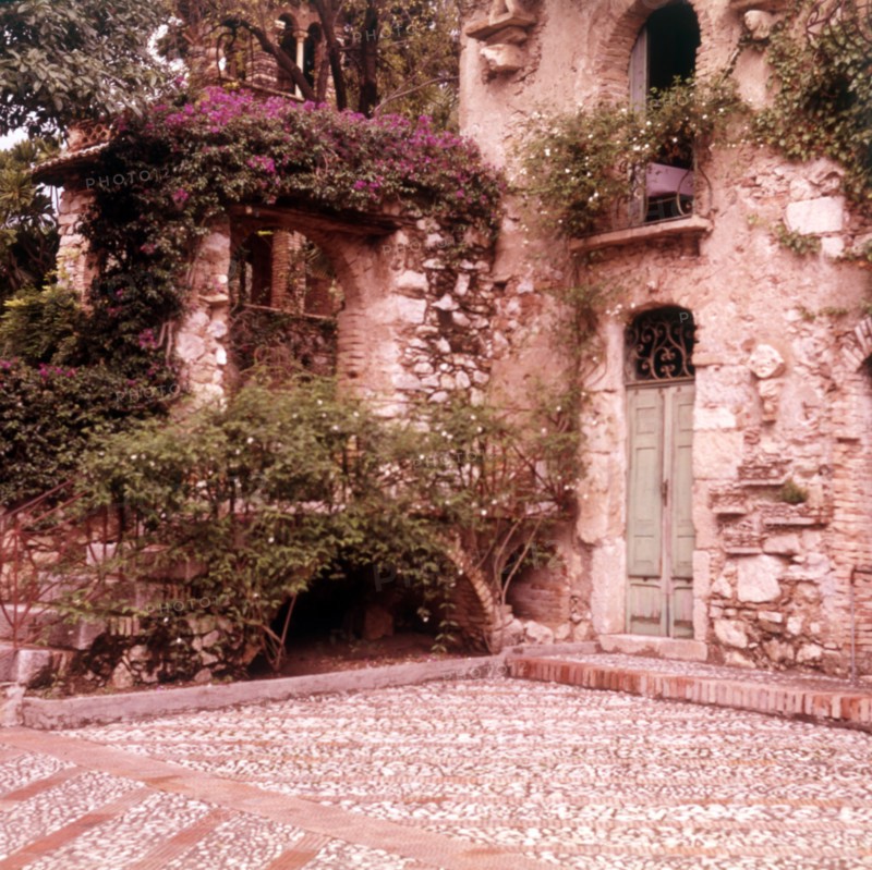 Courtyard garden, Taormina, Sicily, c1970s.  Creator: Arthur Charles Kirby Ware.