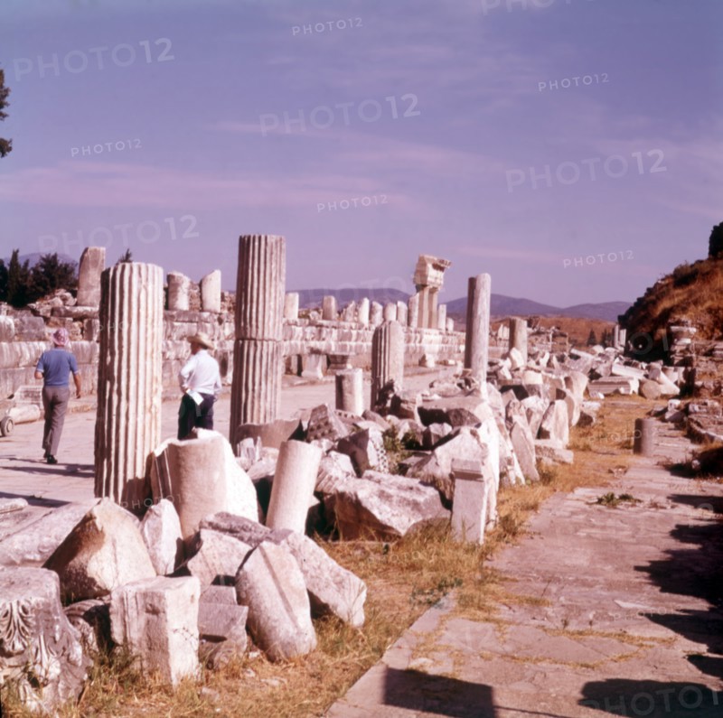 View from the Market Place, Ephesus, Turkey, c1955.  Creator: Arthur Charles Kirby Ware.