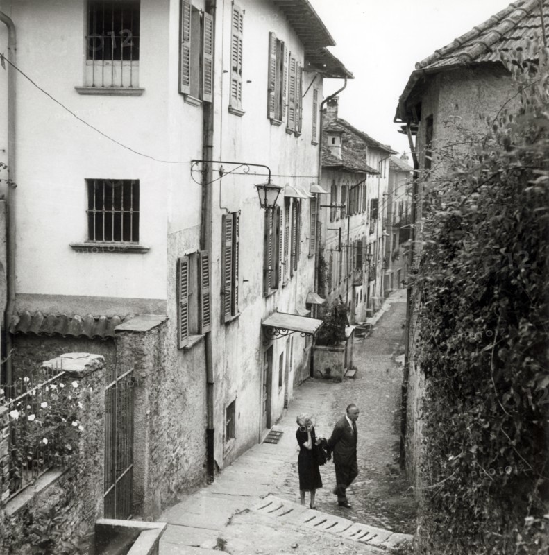 Old street in Orta San Giulio, Lake Orta, Italy, c1955.  Creator: Arthur Charles Kirby Ware.