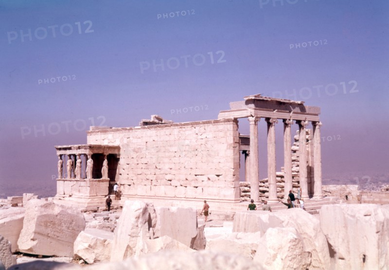 The Erechtheum and Caryatids, the Acropolis, Athens, Greece, c1955.  Creator: Arthur Charles Kirby Ware.