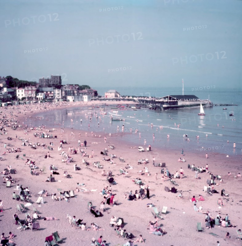 The beach at Broadstairs, Kent, c1955. Creator: Arthur Charles Kirby Ware.