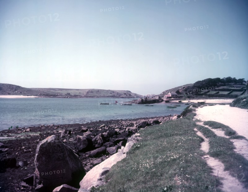 The landing quay, New Grimsby, Tresco, Scilly Isles, c1955. Creator: Arthur Charles Kirby Ware.