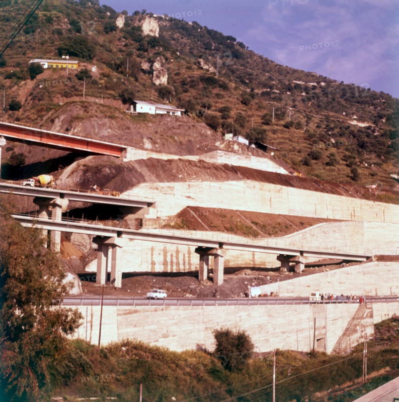Autostrada under construction, Sicily, 1970s. Creator: Arthur Charles Kirby Ware.