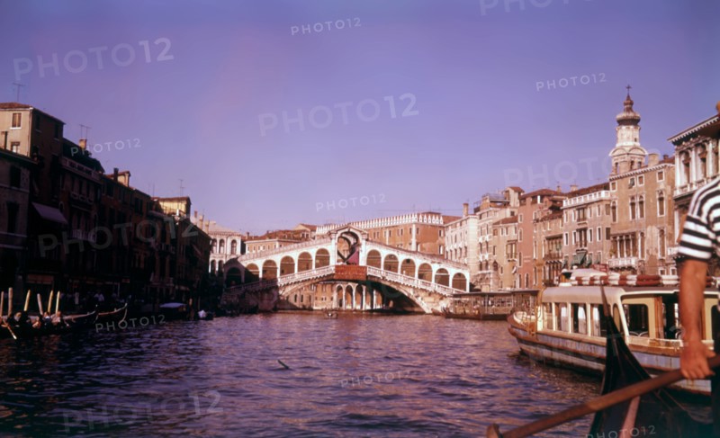 The Rialto Bridge, Venice, Italy, c1955.  Creator: Arthur Charles Kirby Ware.