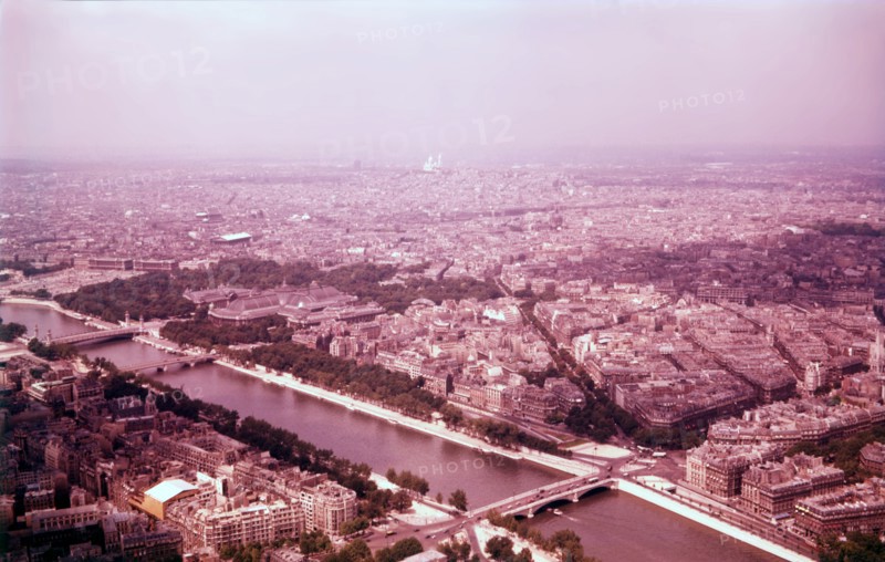 View from the Eiffel Tower, Paris, France, c1955. Creator: Arthur Charles Kirby Ware.