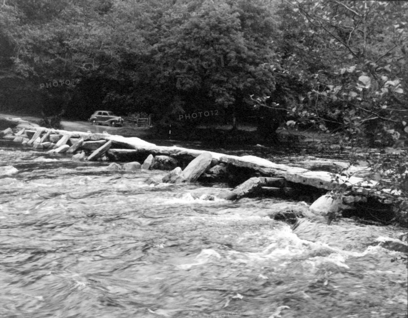 Tarr Steps, near Dulverton, Exmoor, Somerset, c1955. Creator: Arthur Charles Kirby Ware.