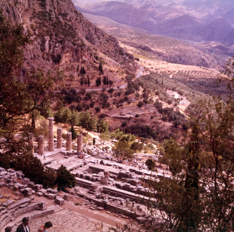 The Temple of Apollo, Delphi, Greece, c1955.  Creator: Arthur Charles Kirby Ware.