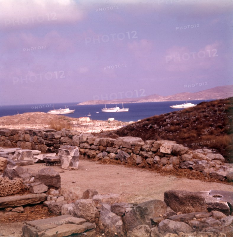 Anchorage at the island of Delos, Greece, c1955. Creator: Arthur Charles Kirby Ware.