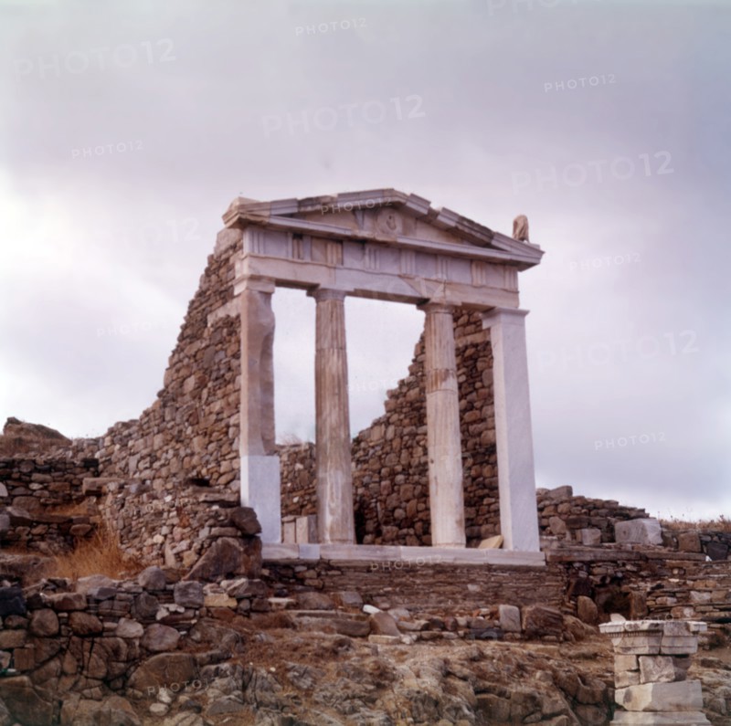 The Temple of Hera, island of Delos, Greece, c1955.  Creator: Arthur Charles Kirby Ware.
