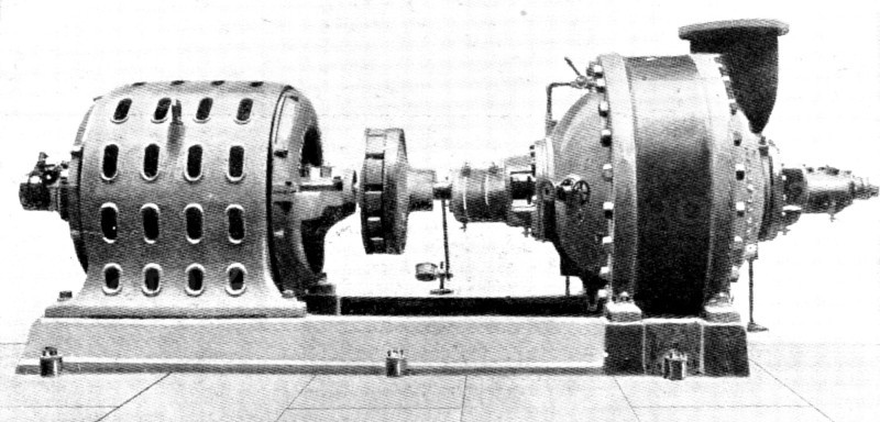 The electrically driven pump that supplies the sprinklers at the Brunswick Mill, Ancoats, 1909.  Creator: Unknown.
