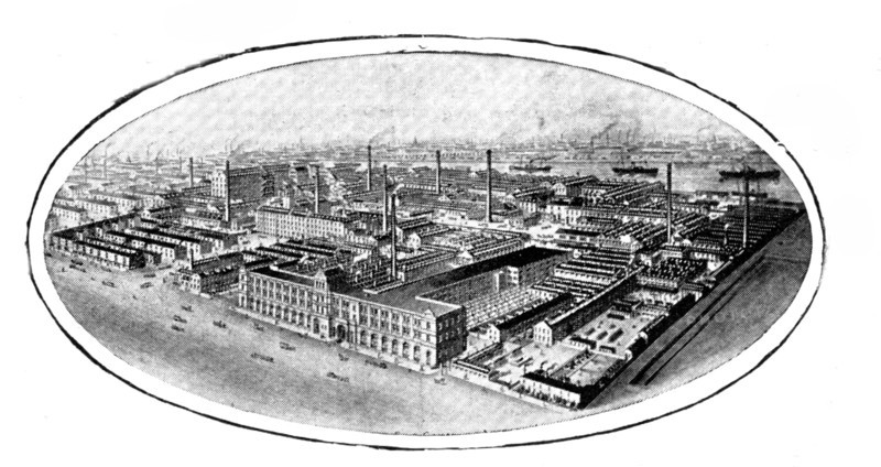 Ten acres of works: Messrs. J. and J. M. Worrall's, on the Manchester Ship Canal, 1909. Creator: Unknown.