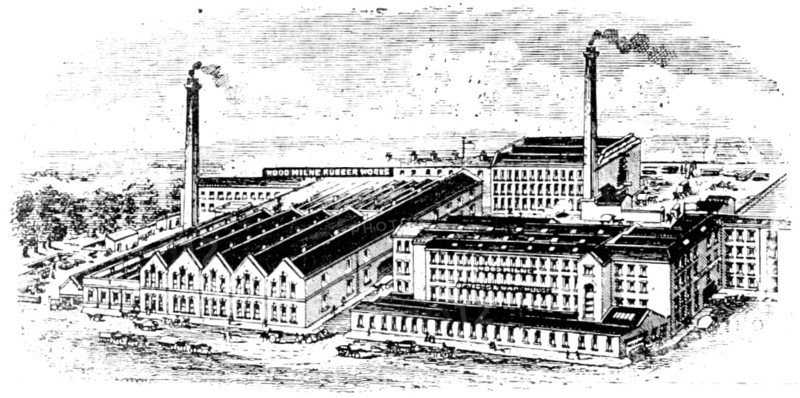 The centre of a great industry: the Wood-Milne Rubber Works, 1909. Creator: Unknown.