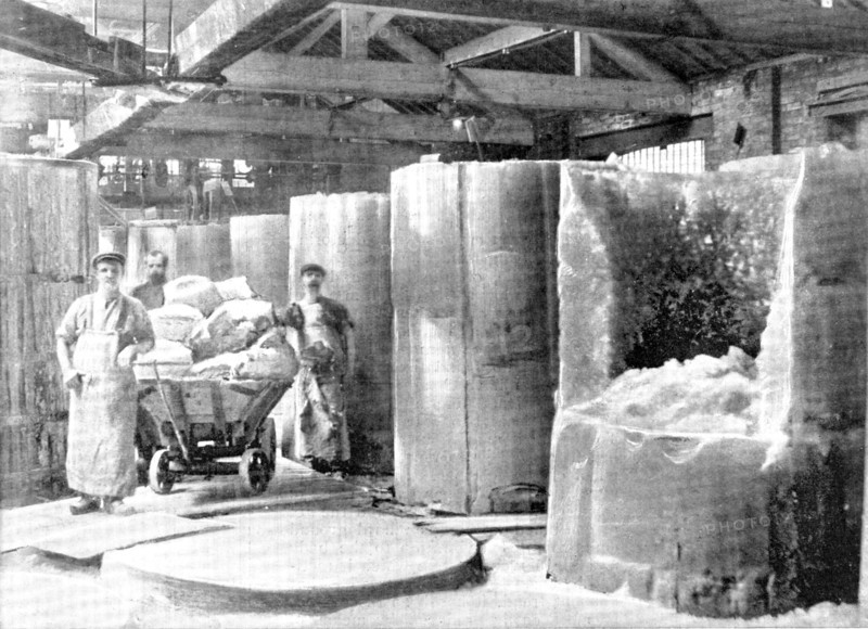 Like great blocks of ice: part of the alum-block, or finishing, house, 1909. Creator: Unknown.