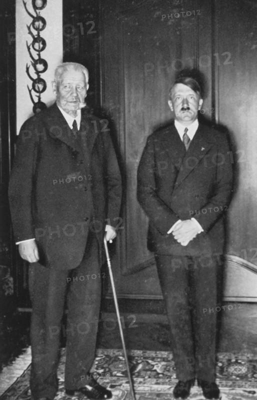 President von Hindenburg and Hitler, July 3, 1934
