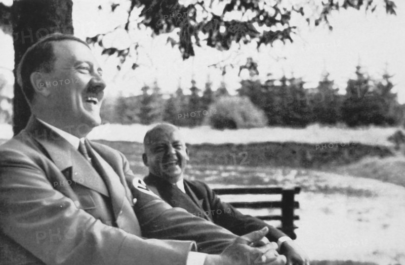 Hitler during a trip through Germany, 1934