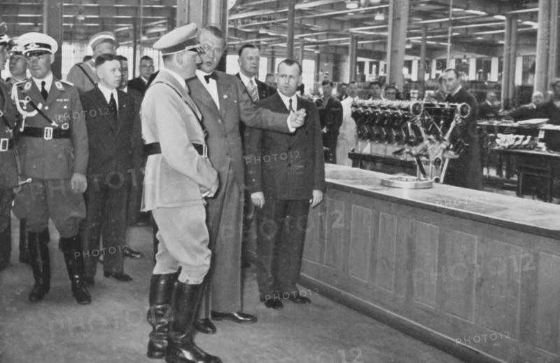Hitler visiting the BMW factories, 1935