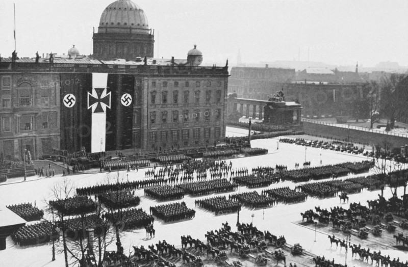 Announcement of the restoration of the compulsory military service, 1935