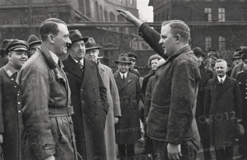 Hitler visiting a factory in Rhineland-Westphalia, 1936