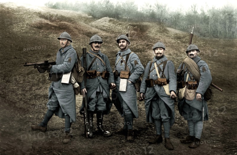 French infantry soldiers in 1918