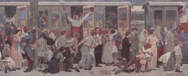 Première Guerre Mondiale - Panneau gare de l'Est sur la moblilisation - 1914 Premiere Guerre Mondiale - Panneau gare de l'Est sur la moblilisation - 1914