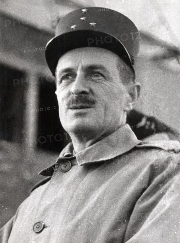 Le général Leclerc. Leclerc Philippe Marie de Hautecloque, dit Belloy-Saint-Léonard (1902-1947), Maréchal de France à titre posthume en 1952.