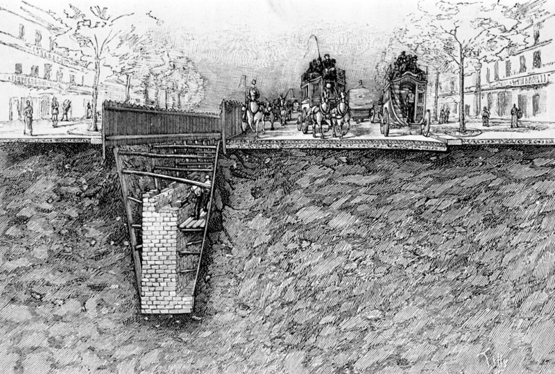 Construction du métro parisien