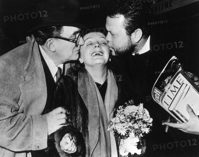 Edith Piaf, Marcel Achard et Orson Welles