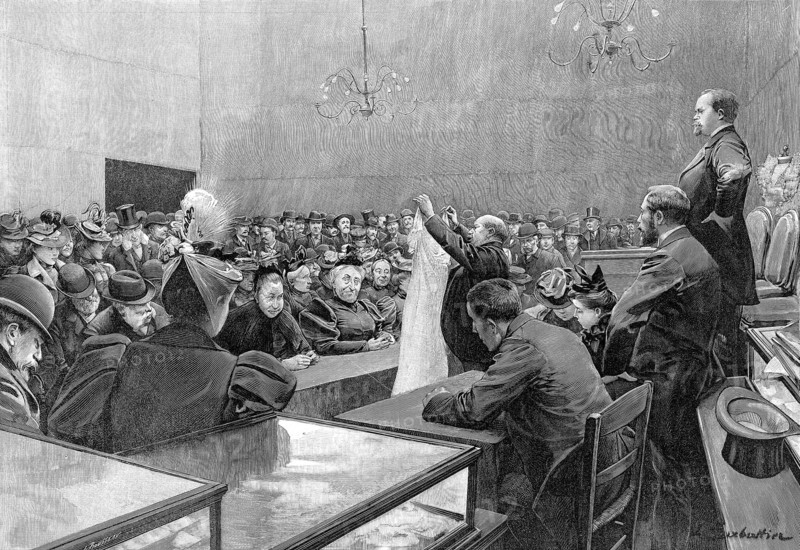 L'Hôtel des ventes de Drouot à Paris en mars 1898.