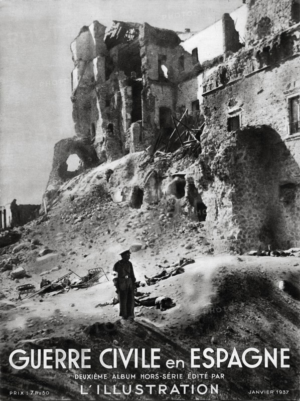 Cover of L'Illustration magazine on the Spanish Civil War