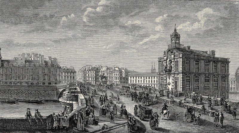 La Seine et le pont Neuf à Paris.